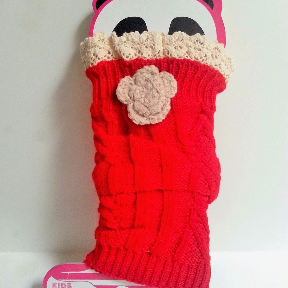 KIDS Girls Knee High Lace Top Socks One Size